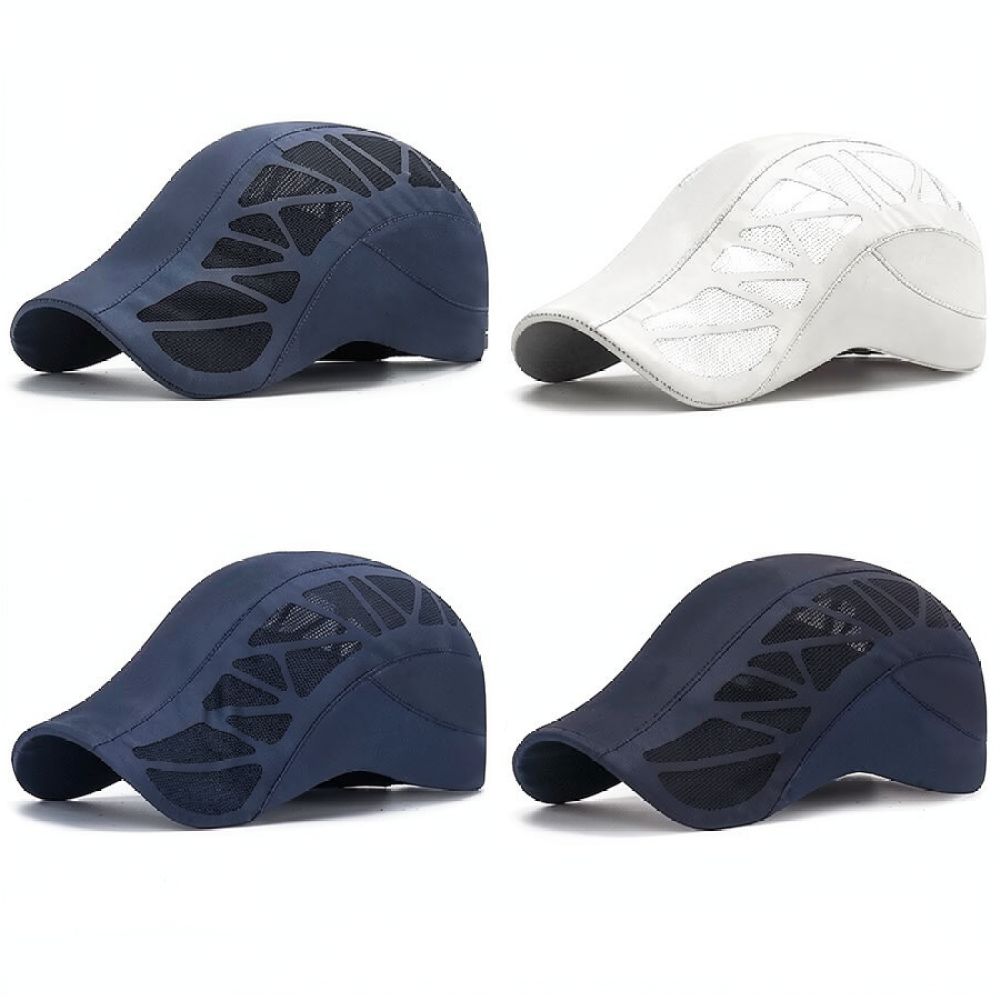 Trucker Cap Mesh - หมวกเบสบอลผู้ชายสำหรับฤดูร้อน ปรับขนาดได้ ตาข่ายระบายอากาศ กันแดด แห้งเร็ว ใส่ลำลองกลางแจ้ง