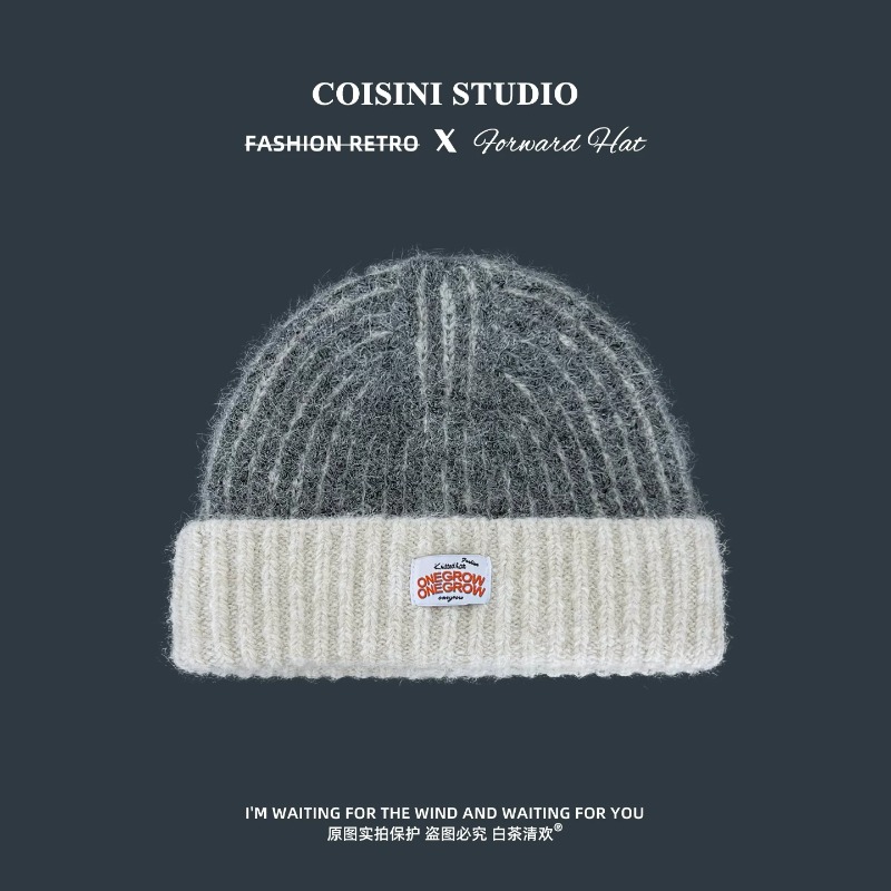 หมวกบีนนี่ถักลายทางสำหรับผู้หญ - Beanie Cuffed Knit บทวิจารณ์และราคา