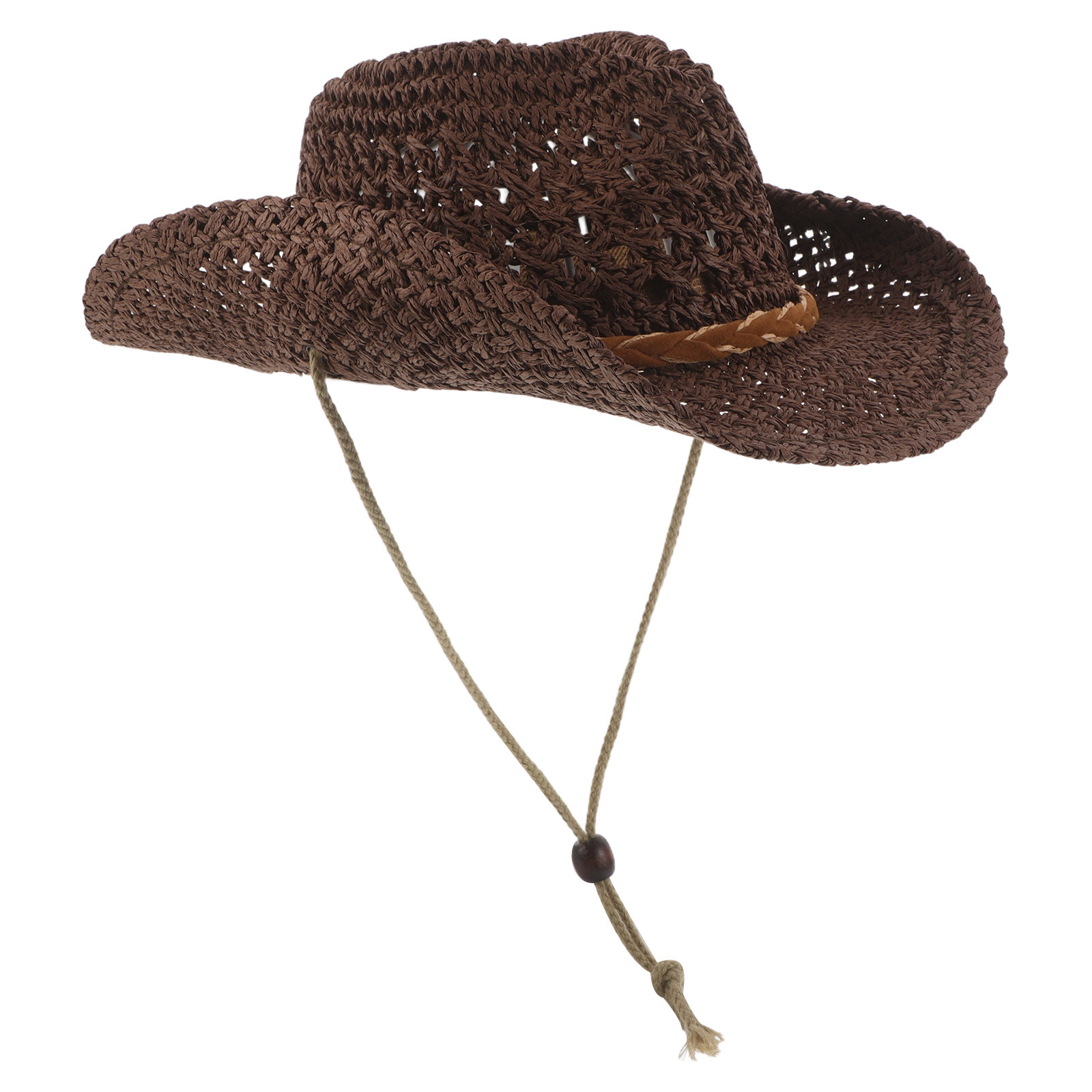 หมวกสานปีกกว้างสำหรับเด็ก สไตล - Cowboy Hat Straw บทวิจารณ์และราคา