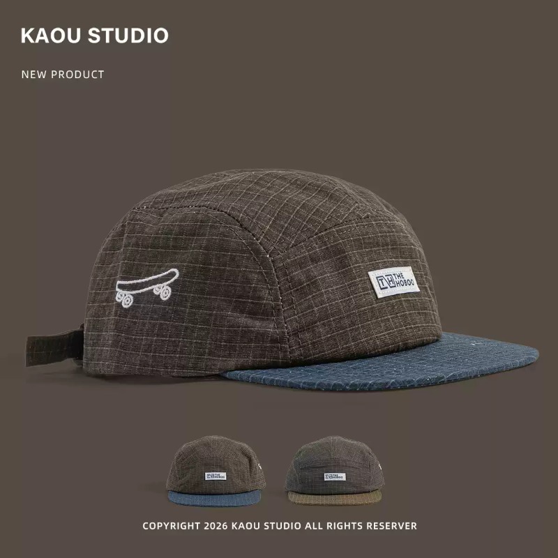 หมวกเบสบอล 5 แผง ปักลายสเก็ต ย - Corduroy Cap 5 Panel บทวิจารณ์และราคา