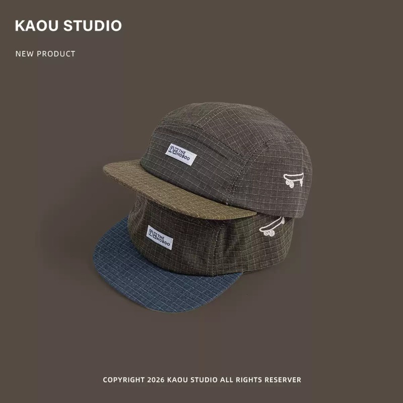 หมวกเบสบอล 5 แผง ปักลายสเก็ต ย - Corduroy Cap 5 Panel บทวิจารณ์และราคา
