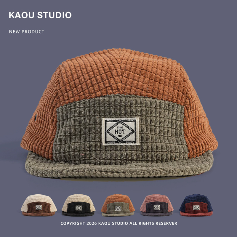 หมวกเบสบอล 5 แผง ผ้าลูกฟูก ลาย - Corduroy Cap 5 Panel บทวิจารณ์และราคา